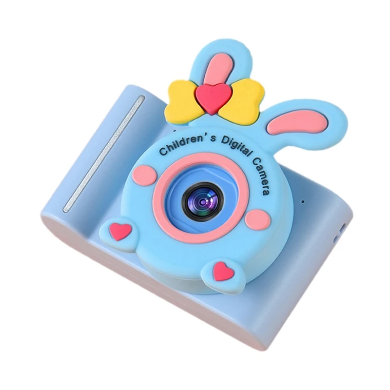 A16S HD Dual Lens 4000W Pixel Front Rear Dual Camera Without Memory Card Li-Ion Battery Children's Camera,Blue Durable