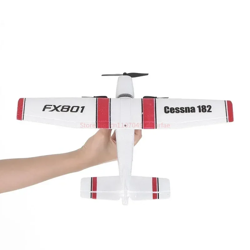Fx801 rc avião epp espuma 2.4g 2ch rtf controle remoto envergadura avião fixo envergadura avião brinquedos presentes para crianças