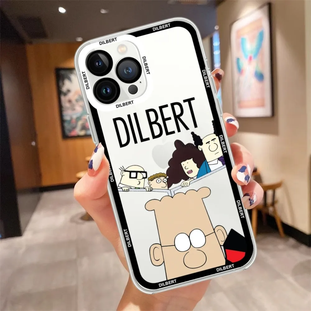 Comics D-Dilbert custodia per telefono Cartoon per Samsung A 73 72 71 70 53 52 51 32 custodia trasparente