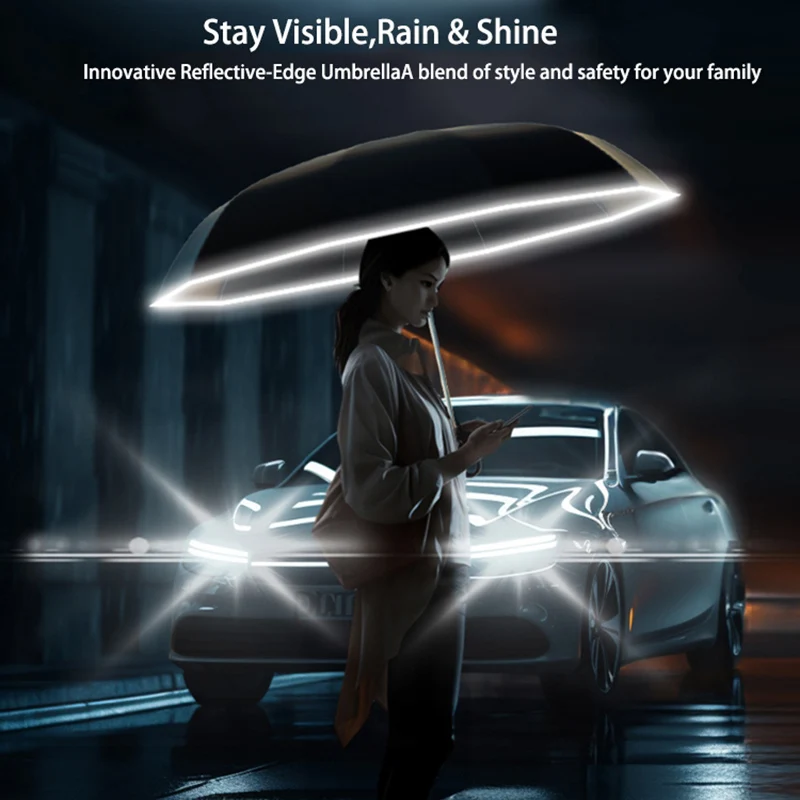 

Reverse Automatic Umbrella Ring Buckle Design – Waterproof Travel Umbrella with Sun Protection, 105cm