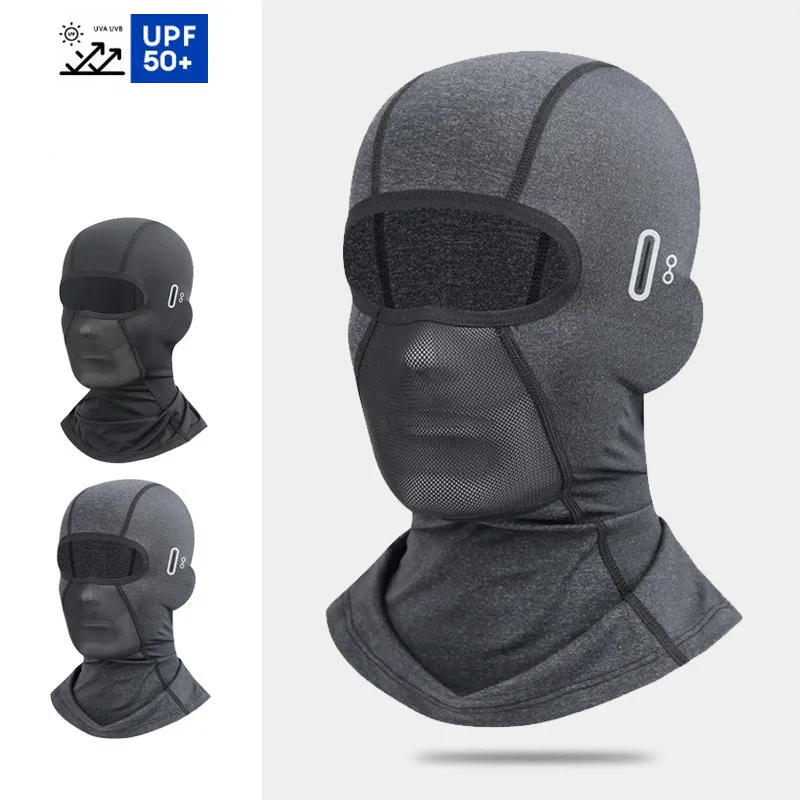 Chapéu de bicicleta para homens, Balaclava de motocicleta, bandana de pescoço, capuz, máscara facial completa, capa de ciclismo, verão