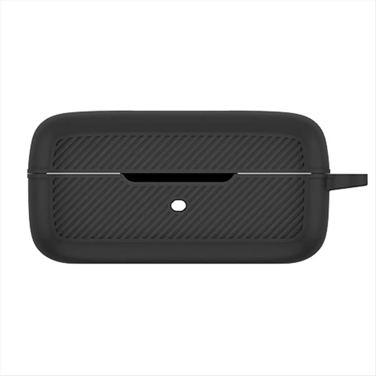 AB53 Silicone Case for Air Pro 3 Shockproof Silicone Wireless Blue Tooth Headphone Protective Cover with Hook Black