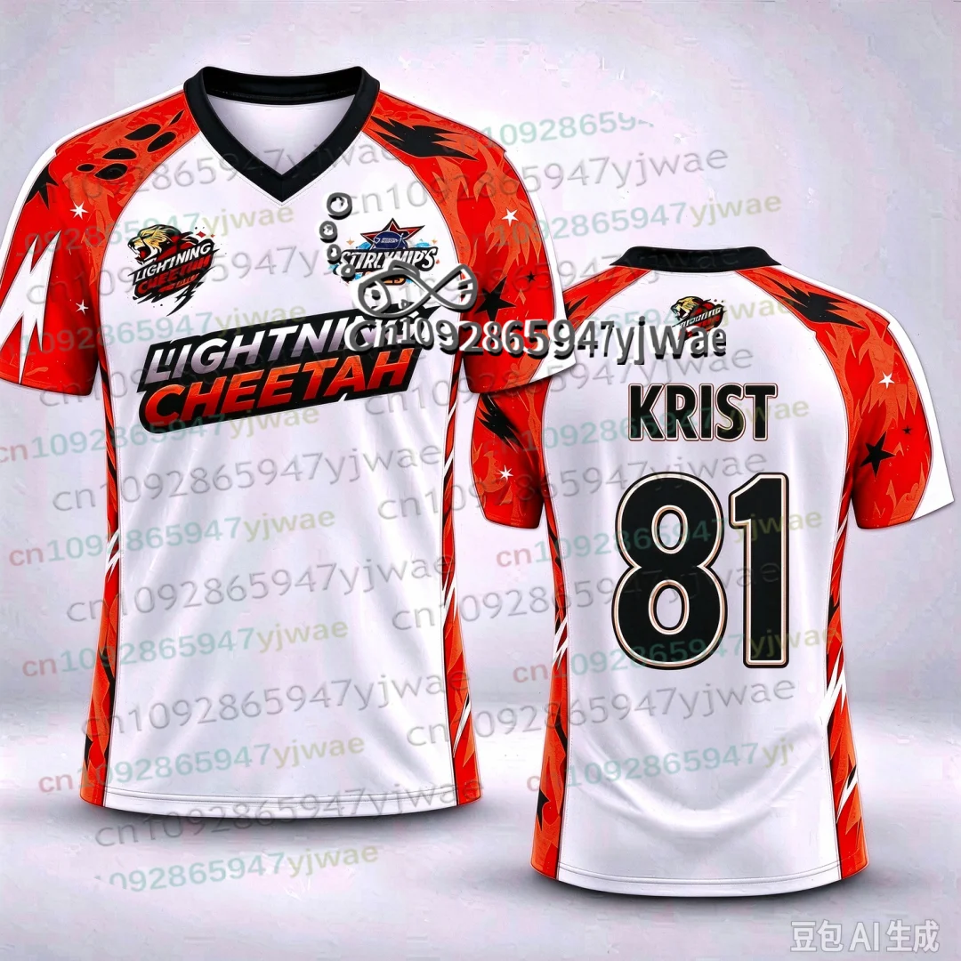 Thailand GMMTV Starlympics 2026 Trikot 3D-Druck Sportshirt Uniform Atmungsaktives T-Shirt Top für E-Sport-Fans Erwachsene/Kinder Set T-Shirt – Detail 7