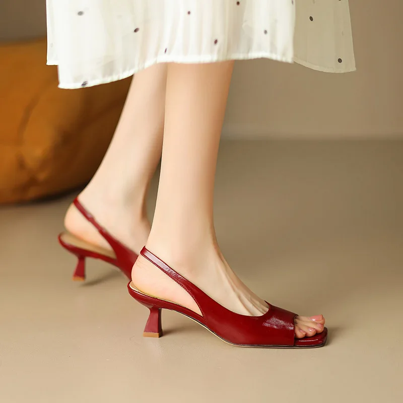 Phoentin Elegant Fashion Concise Women Sandals 2023 Summer Office Ladies slingbacks Pumps High Heels dress party Shoes FT2626