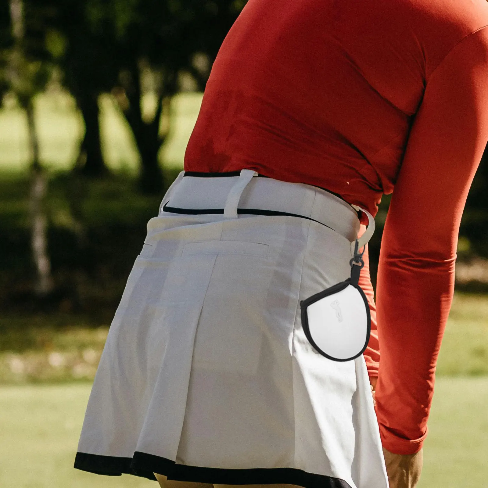 Golf Ball Pouch Durable Nylon Golf Ball Holder Compact Waist Bag for Training Competition Practice Golfs Tee Bag