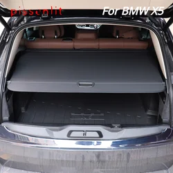 Trunk Cover Luggage Carrier Curtain with Pull Buckle Black Retractable Cargo Cover for BMW X5 E70 F15 G05 Accessories X3 Canvas