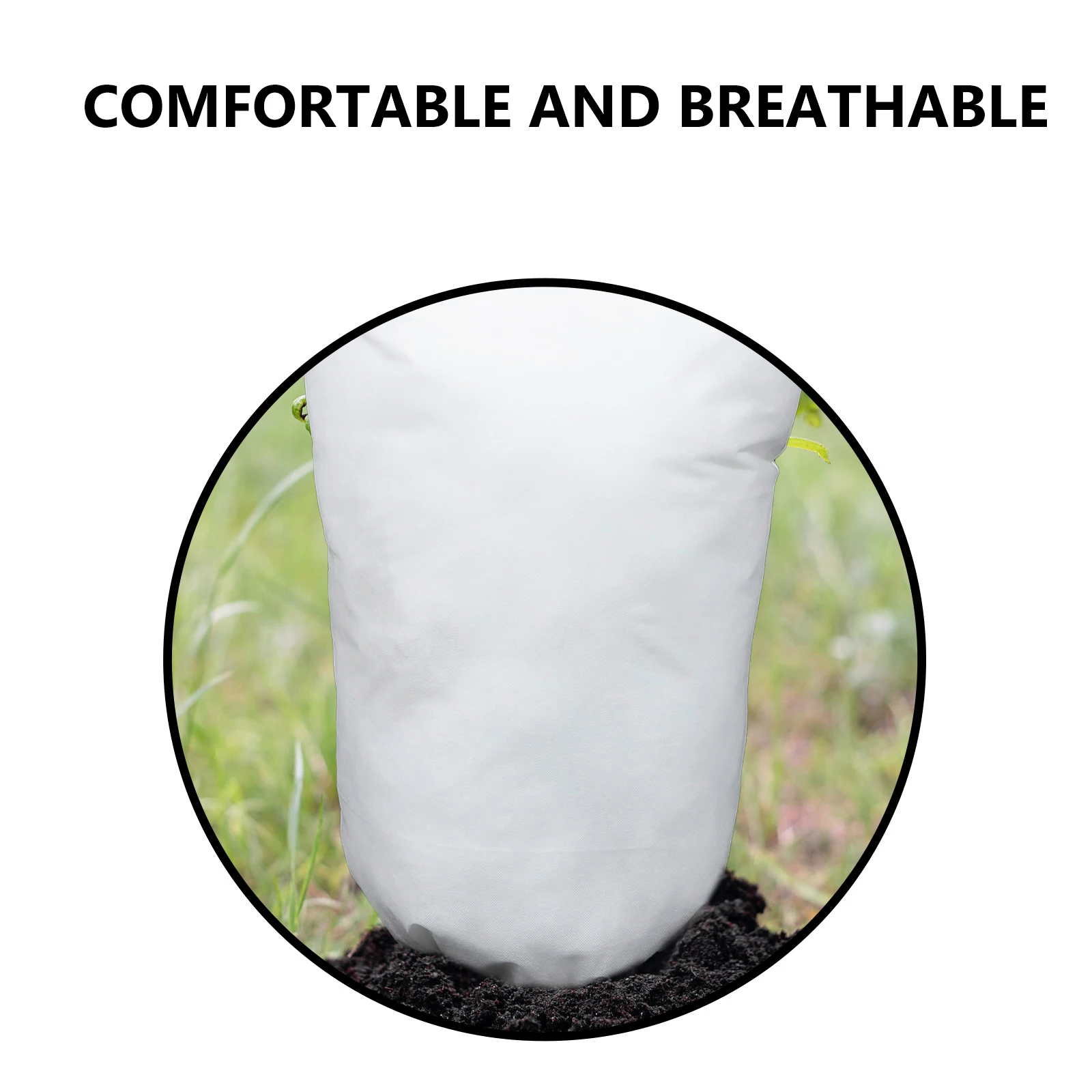 

Non Woven Plant Covers Sapling Insulation Snow Proof Winter Protection For Flowers Mini Trees Adjustable Size Retains Warmth