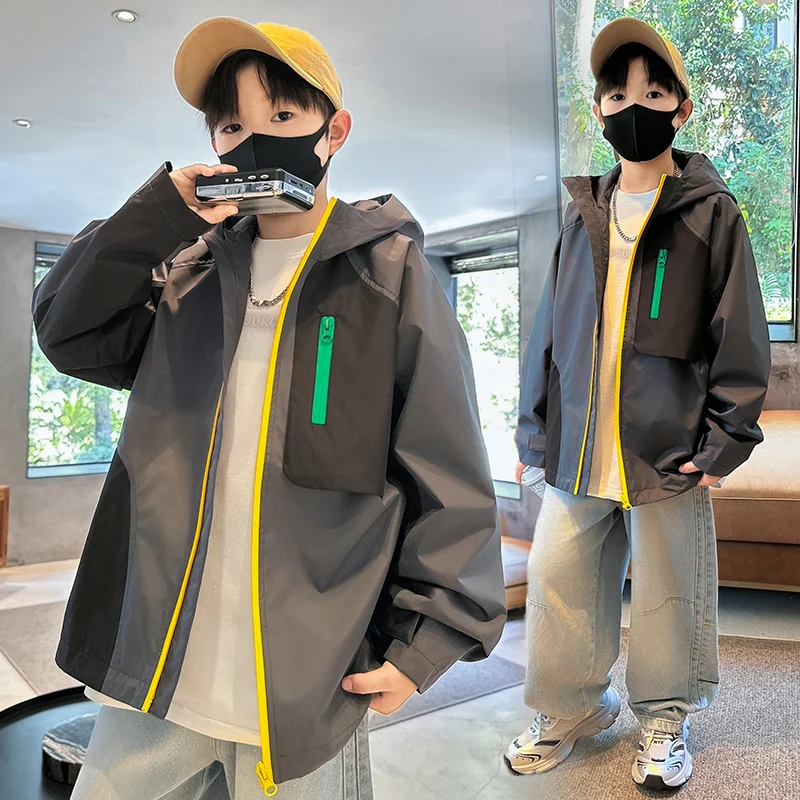 

Teen Boys Hiking Coat Child Jacket Ages 4-14Y Kids Active Protection Jacket Baby Boys Spring Autumn Fishing Running Outdoor Coat