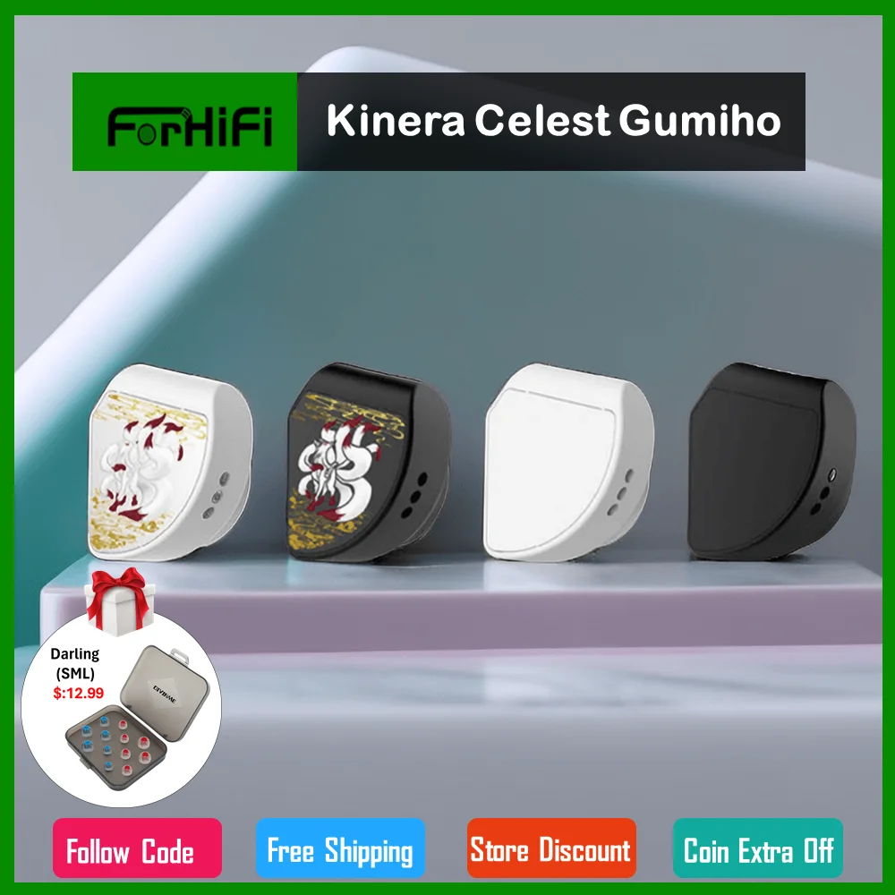 

Kinera Celest Gumiho 10mm SPD Planar Driver + 1BA In-Ear Monitor Earphone 0.78mm 2-pin 3.5mm Unique Nine-Tailed Design