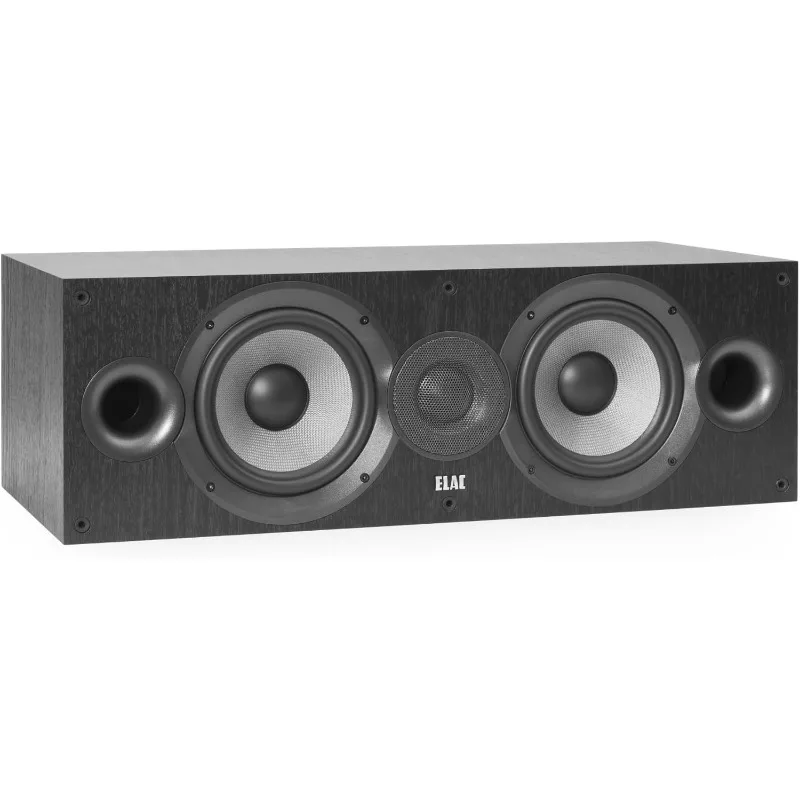 Debut 2.0 C6.2 Center Channel Speaker, Black - 1” Cloth Dome Tweeter & Dual 6.5” Aramid Fiber Woofers