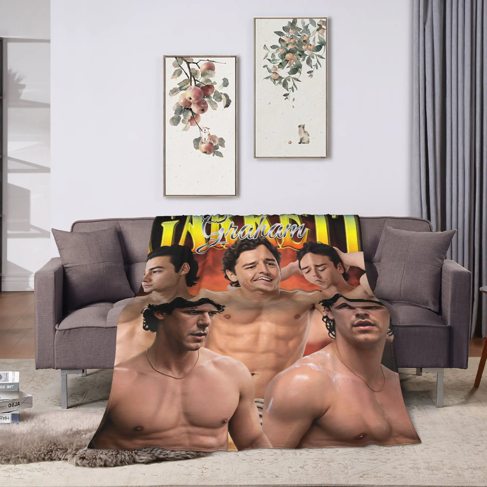 Garrett Graham Briar U Hockey Off Campus Series Poster Blanket Soft  Throw Blanket Winter Adults Child Bedroom Travel Bedspread