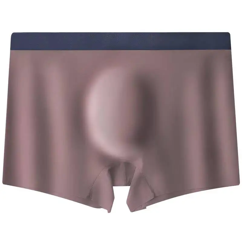 Men's 7A Antibacterial Hyaluronic Acid Boxer Briefs Seamless Cooling Thin Breathable Plus Size Skin-Friendly Underwear