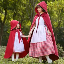 Red Riding Hood Costume with Cloak for Women and Girls #2