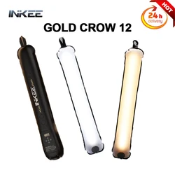 INKEE Gold Crow 12 Gas Column Lamp Handheld LED Inflatable Ball Light Bi-color 2700-6500K Photography Light Stick Flexible light