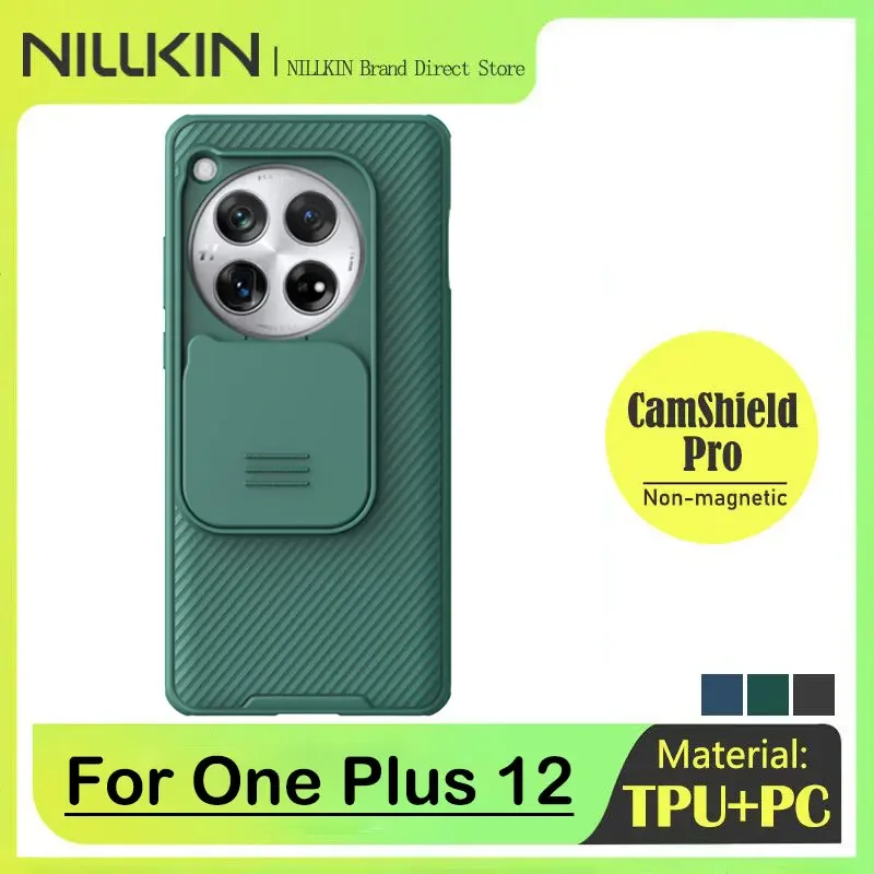 

Nillkin Case for OnePlus 12 5G, Ace2 5G/11R, Ace 3V/Nord CE4 5G, Nord CE4 Lite, Camera Protection Lens Back Cover, Shock Proof