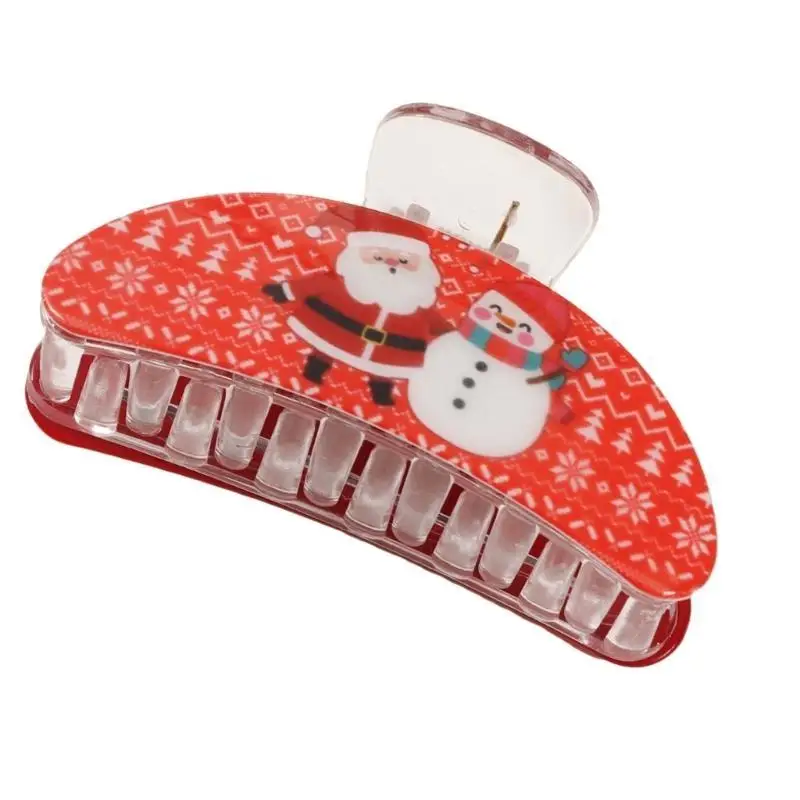 

39BD Eye Catching Snowman Hair Grip for Women Unique Hairpieces Daily Wear Hair Decoration for Weddings and Casual Outfits