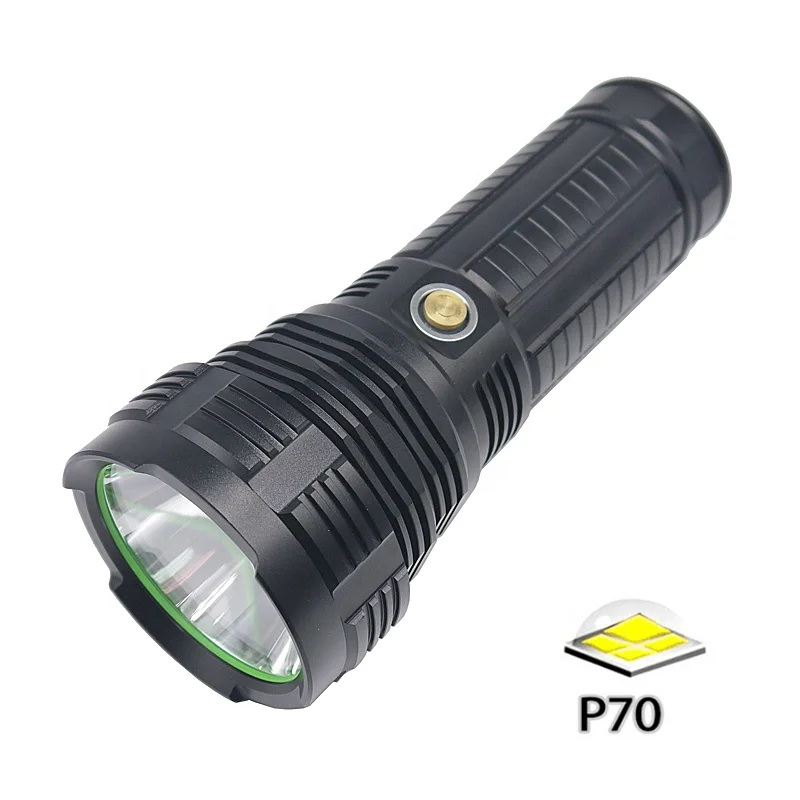 LED Torch Aluminum Super Bright Rechargeable Powerful XHP70 Flashlight