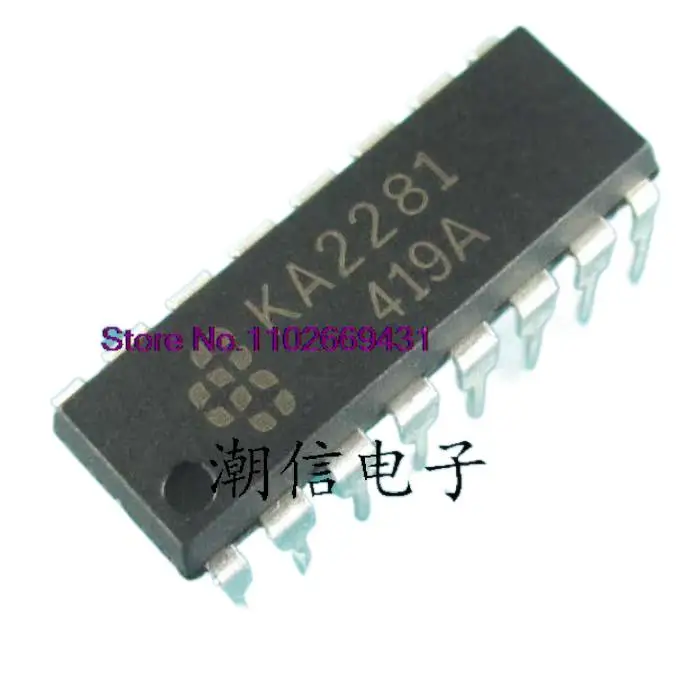 Original KA2281 DIP-16, 5Pcs por lote, Em Stock Poder ic