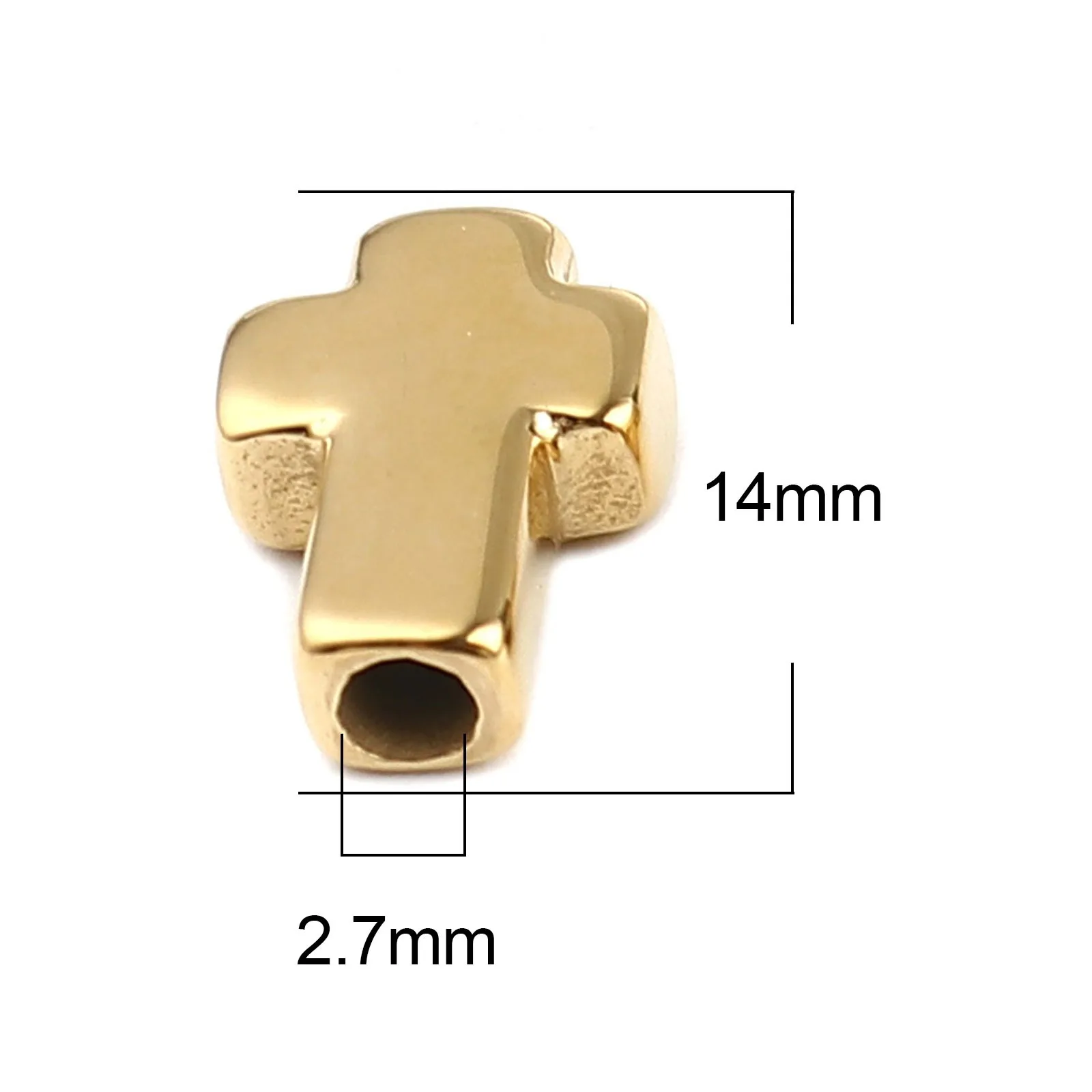 2/3/4/5pcs Stainless Steel Religious Cross Charms Beads Pendants For Jewelry Making Diy Necklace Bracelet Findings Wholesale