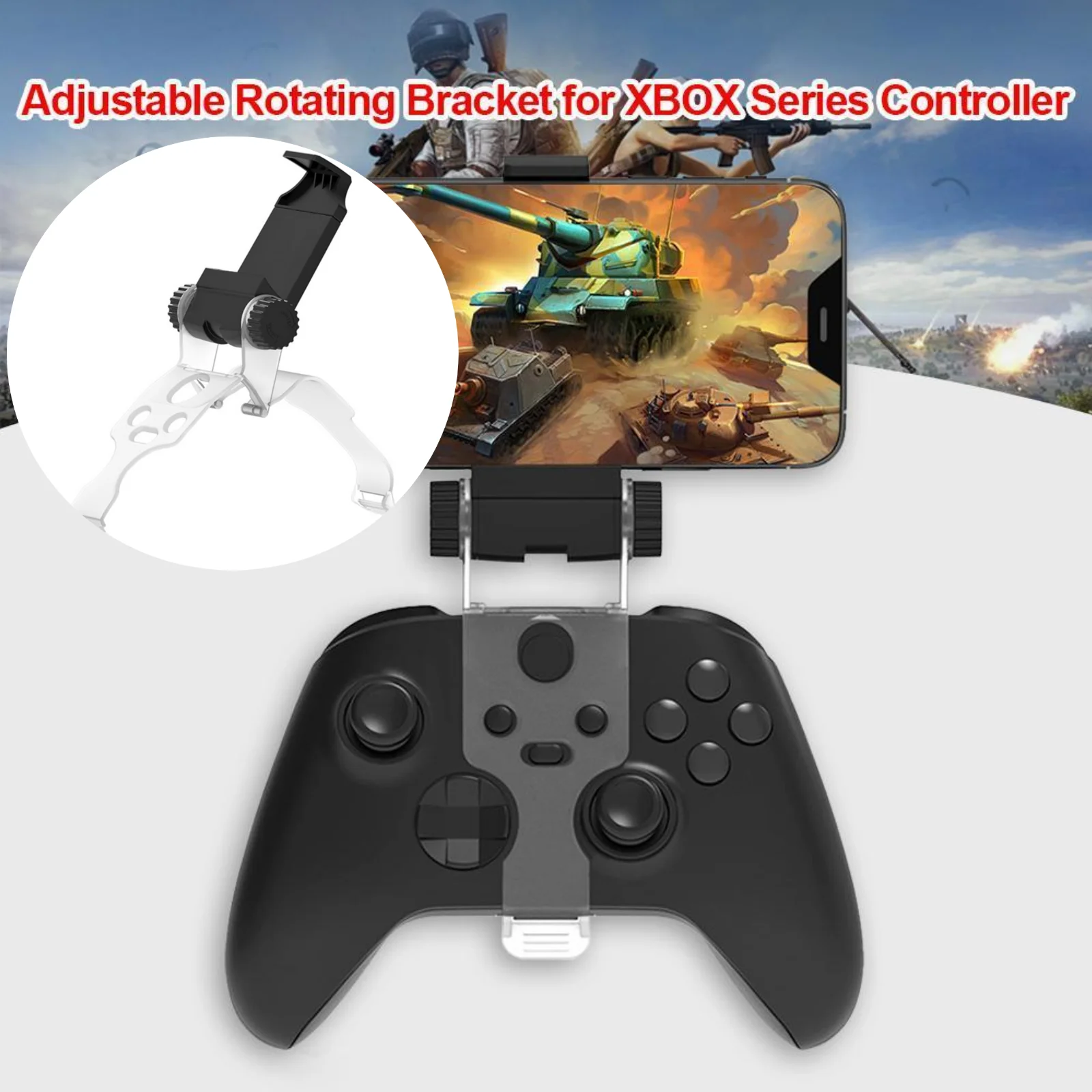 Mobile Cell Phone Stand For Xbox Series X/ ONE SX Controller Hand Grip Bracket Gamepad Mount Cellphone Holder Gaming Accessories