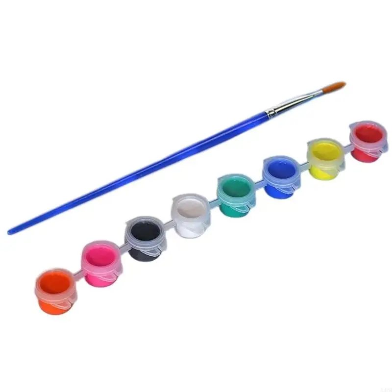 قناع ورق الطلاء اليدوي A3PB مع طلاء الاكريليك وفرشاة الطلاء للطفل الكبار الهالوين