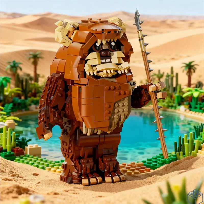 1010 Uds. Star Battle Wicket el guerrero de la selva Ewok Sentinel Wars 75430 bloques de construcción rompecabezas modelo juguetes cumpleaños regalo de Navidad