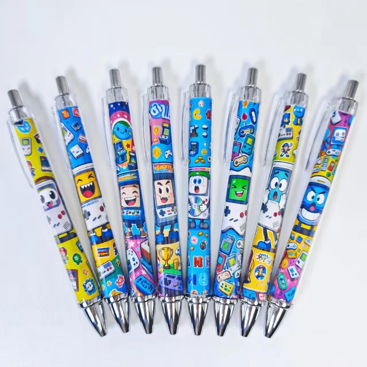 

8 шт./16 шт., тематические пресс-ручки для игровой консоли, креативная игровая консоль, шариковые ручки для школьников, подарочные ручки для письма