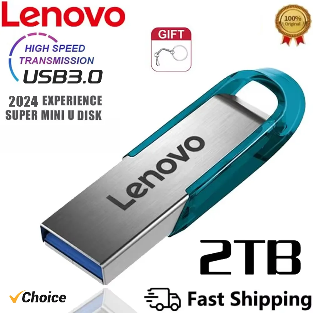 الأصلي لينوفو محرك فلاش USB 2 تيرا بايت USB 3.0 مقاوم للماء عالية السرعة USB عصا المحمولة SSD 512 جيجابايت المعادن بندريف U القرص ذاكرة USB