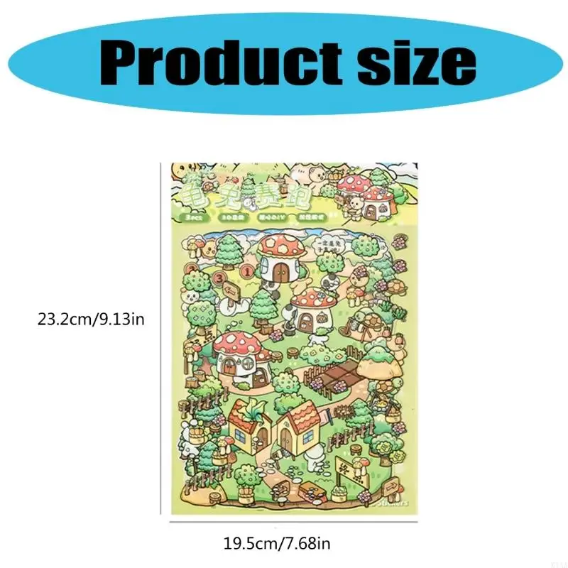 K1AA DIY Trang trí Sticker Fairies Tale Series Sticker Sticker 3D Sticker Tạp chí Tạp chí Cung cấp quà tặng cho trẻ trẻ con