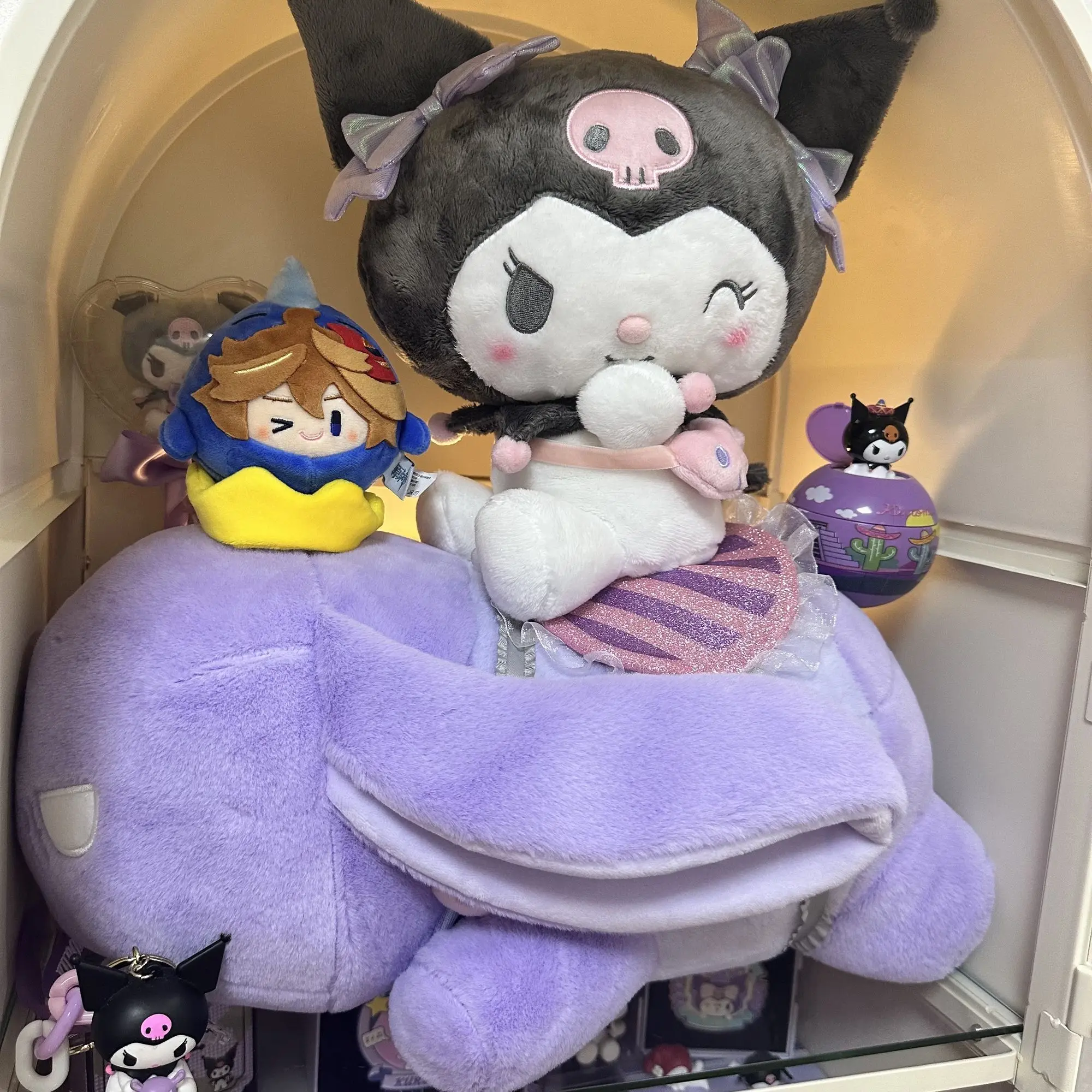 

Anime Sanrio Kuromi Plush Toy Dream Of Childhood Series Soft Stuffed Doll Cartoon Kawaii Plushie Room Decoration Children Gift