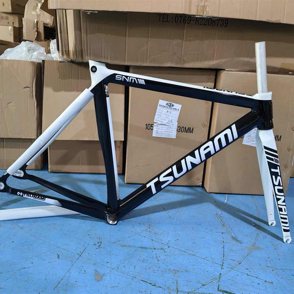 TSUNAMI SNM300 Fixed Gear Bike Frameset, 700C Aluminum Frame