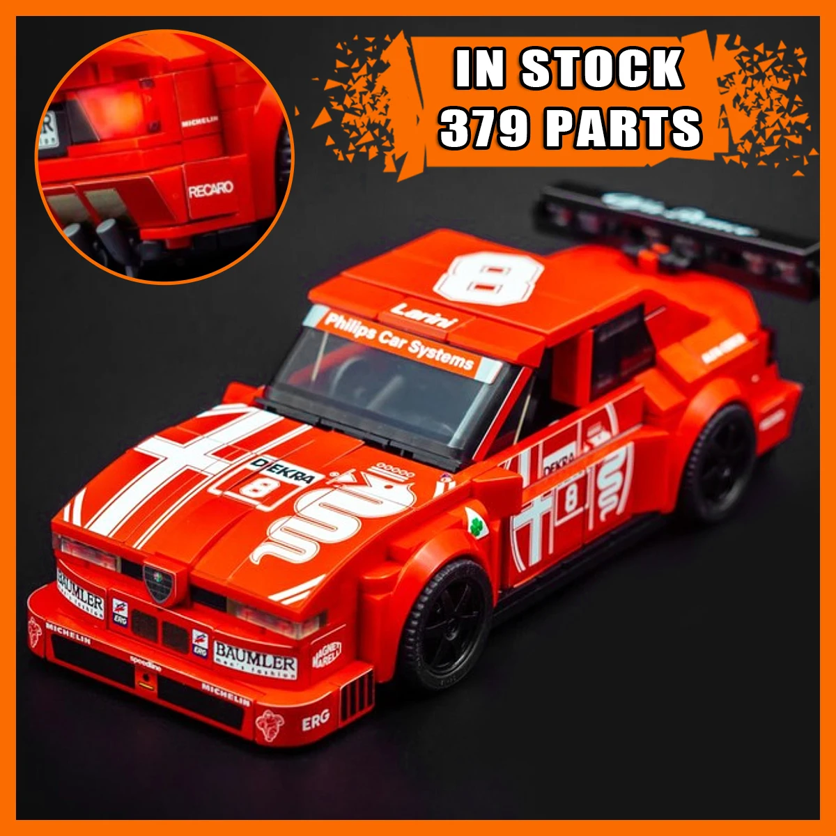 

НОВЫЙ Классический высокоскоростной гоночный болид: набор строительных блоков, модель спортивного автомобиля, креативный подарок-игрушка для мальчиков и детей