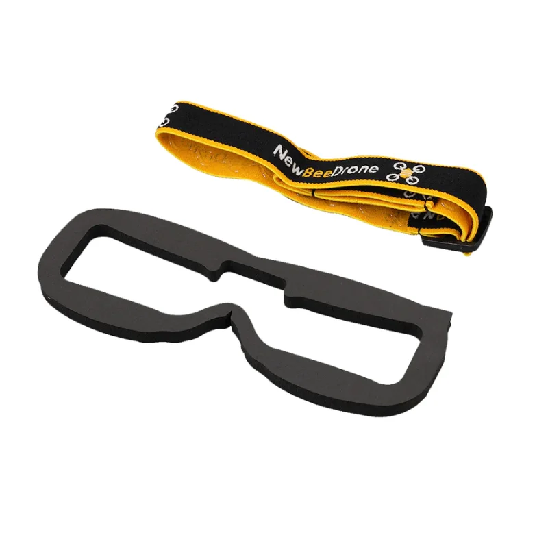 NewBeeDrone Max Comfort Goggle Cushion for Fatshark (HD01 & HDO2) and Skyzone Goggles (with Free Goggle Strap!)