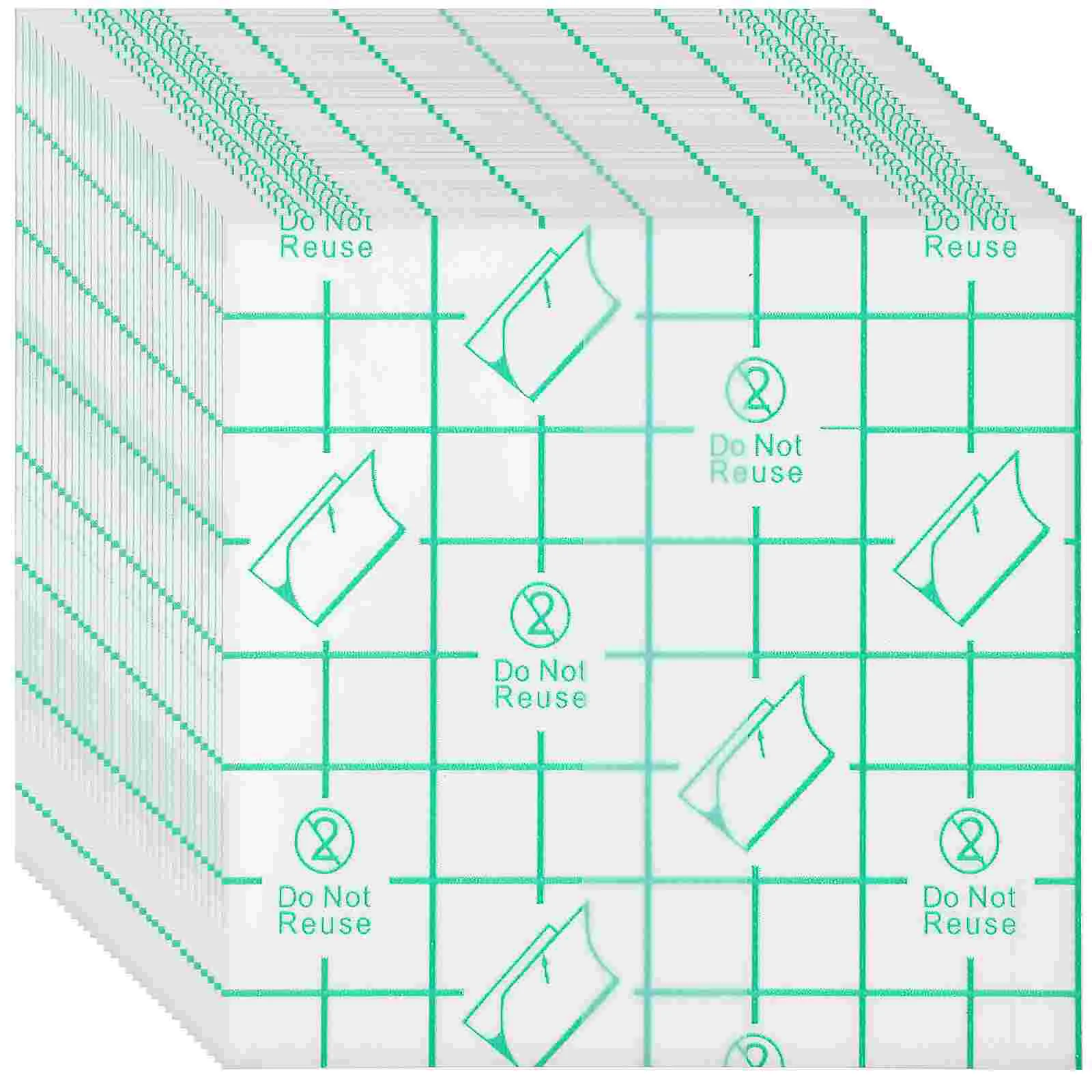 

200 Pcs Makeup Applicator Blank Sticker Clear Duct Tape Palettes Adhesive Pu Film Child