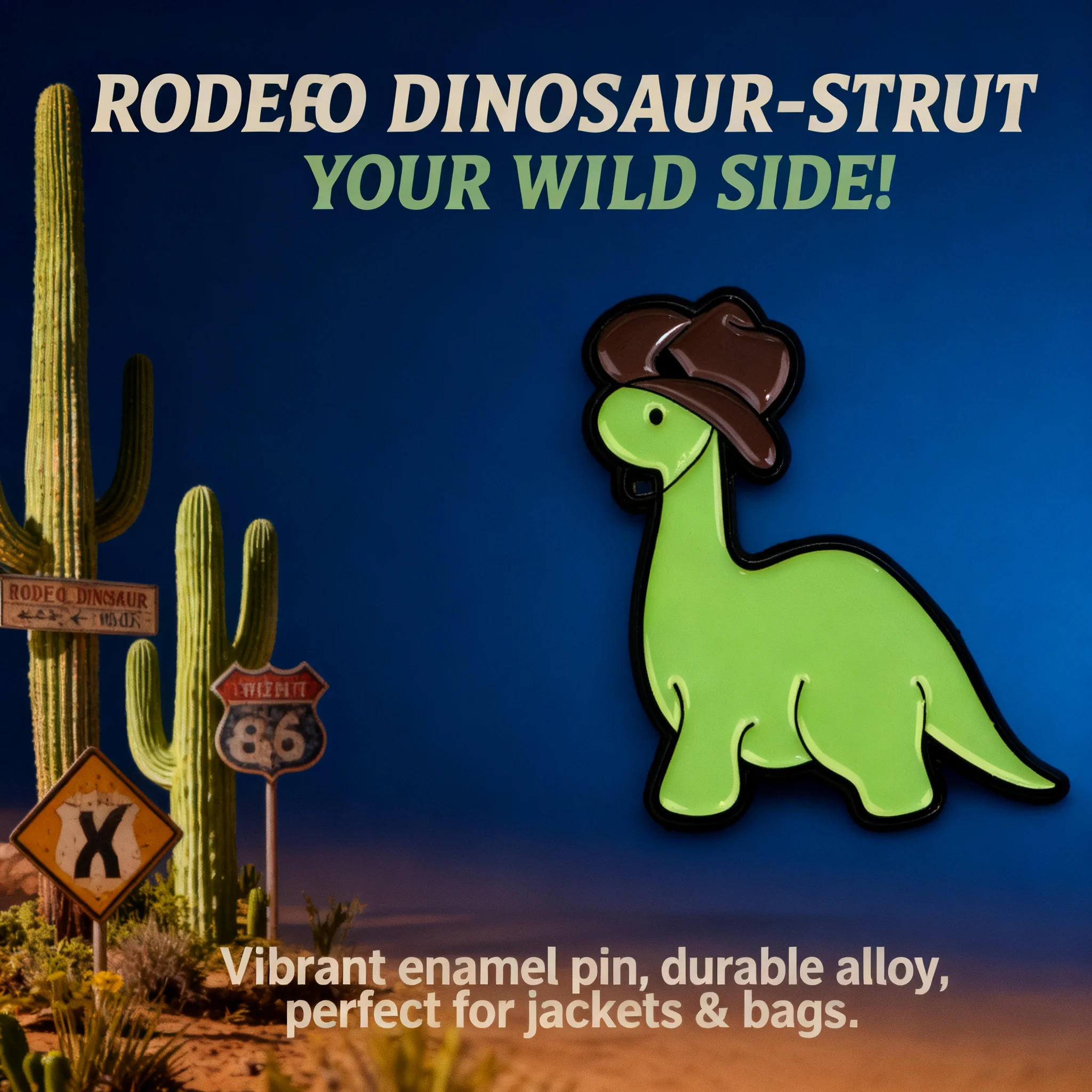 

Cowboy Dinosaur Enamel Pin Cute Animal Badges for Backpack Clothes Hat Lapel Pins Cosplay Accessories Toys Kids Gift Brooch
