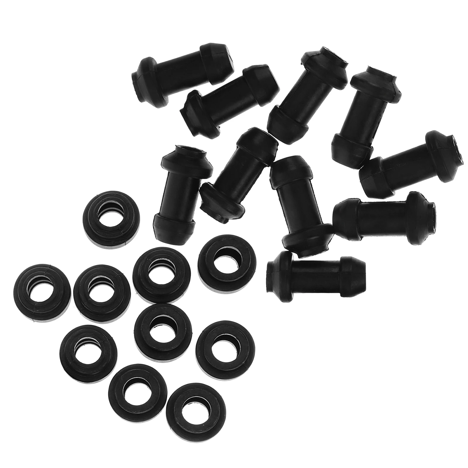 

10Sets Motorcycle Accessories Rubber Brake Bleeder Caps Screw Caps Shock Absorption Dust Covers Brake Bleeder Screw Covers