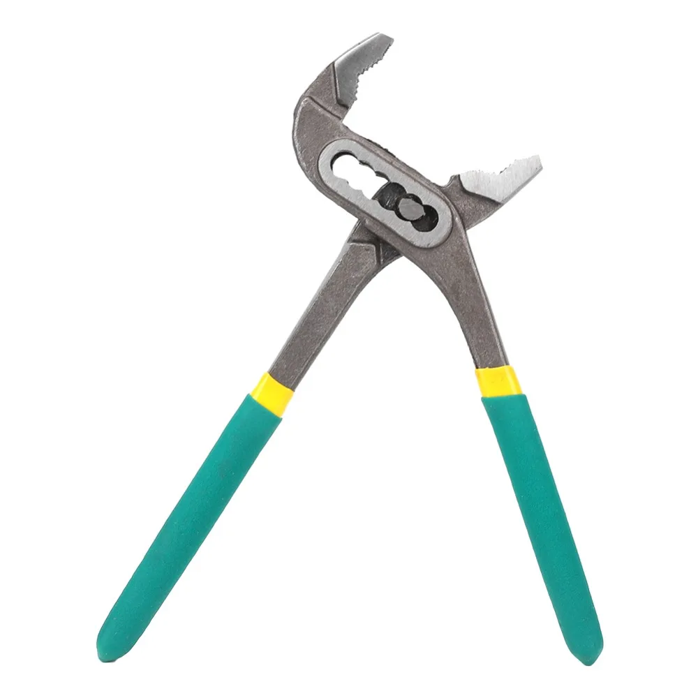 Adjustable Carbon steel Heavy Duty Pump Pliers Industrial Grade Green Plumbing Pliers V-Shaped Jaws Tongue Groove Pliers Pipe