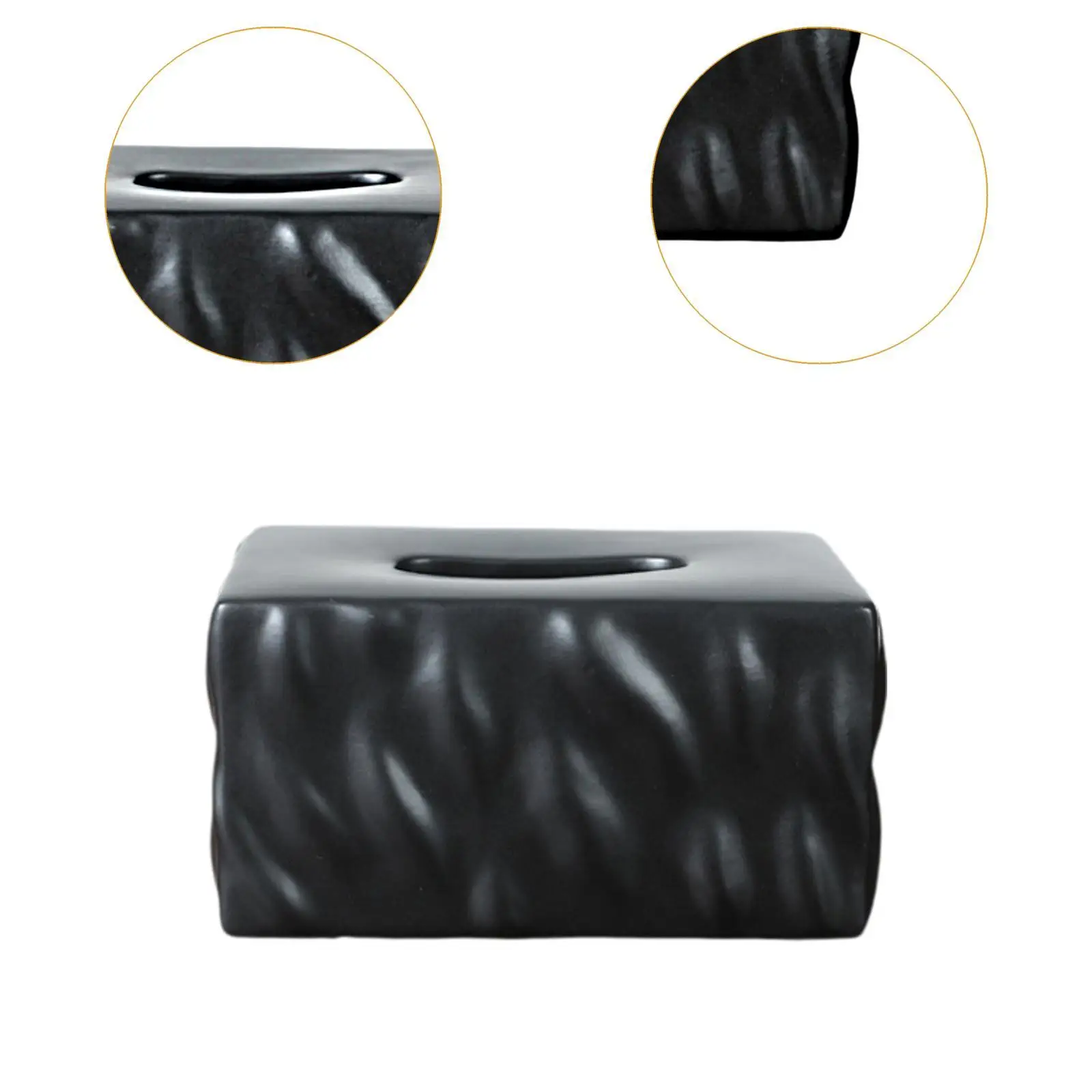 Caja de almacenamiento de pañuelos Rectangular, contenedor de pañuelos, estuche de pañuelos faciales para encimera, viaje, oficina, mesa de baño