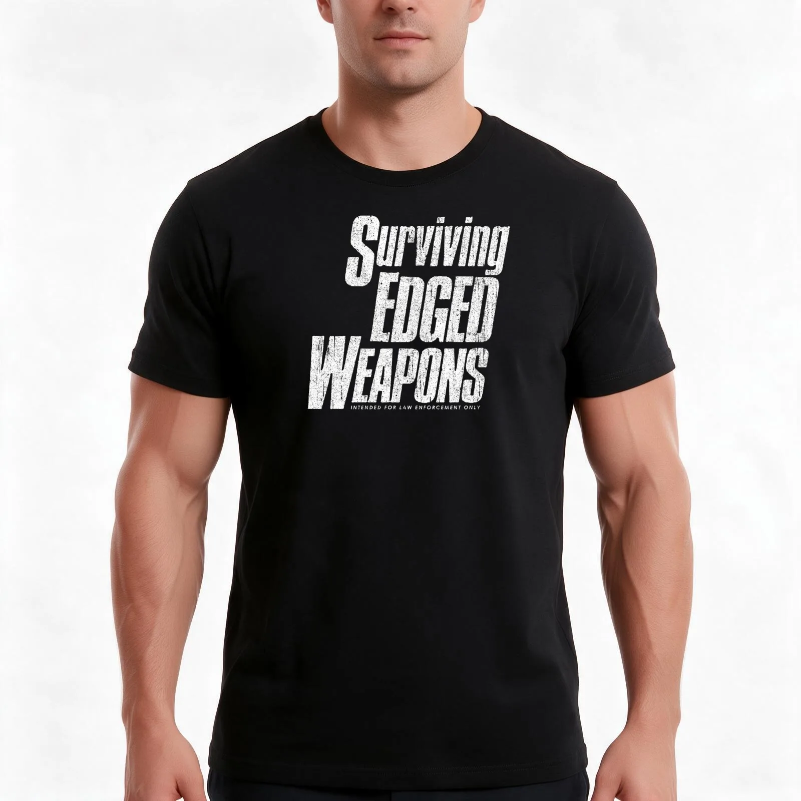 Surviving Edged Weapons T-Shirt Summer Casual Cotton Tee Oversized Streetwear Tops Vintage Graphic Print Unisex Men Women