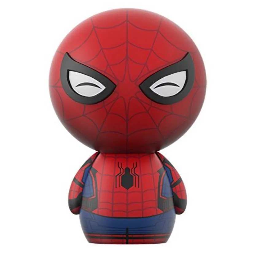 Movie Deadpool Spider-Man kawaii Action Figures PVC Model Statue Spring Shake Head Doll Car ornaments toy Collection Gifts boxed