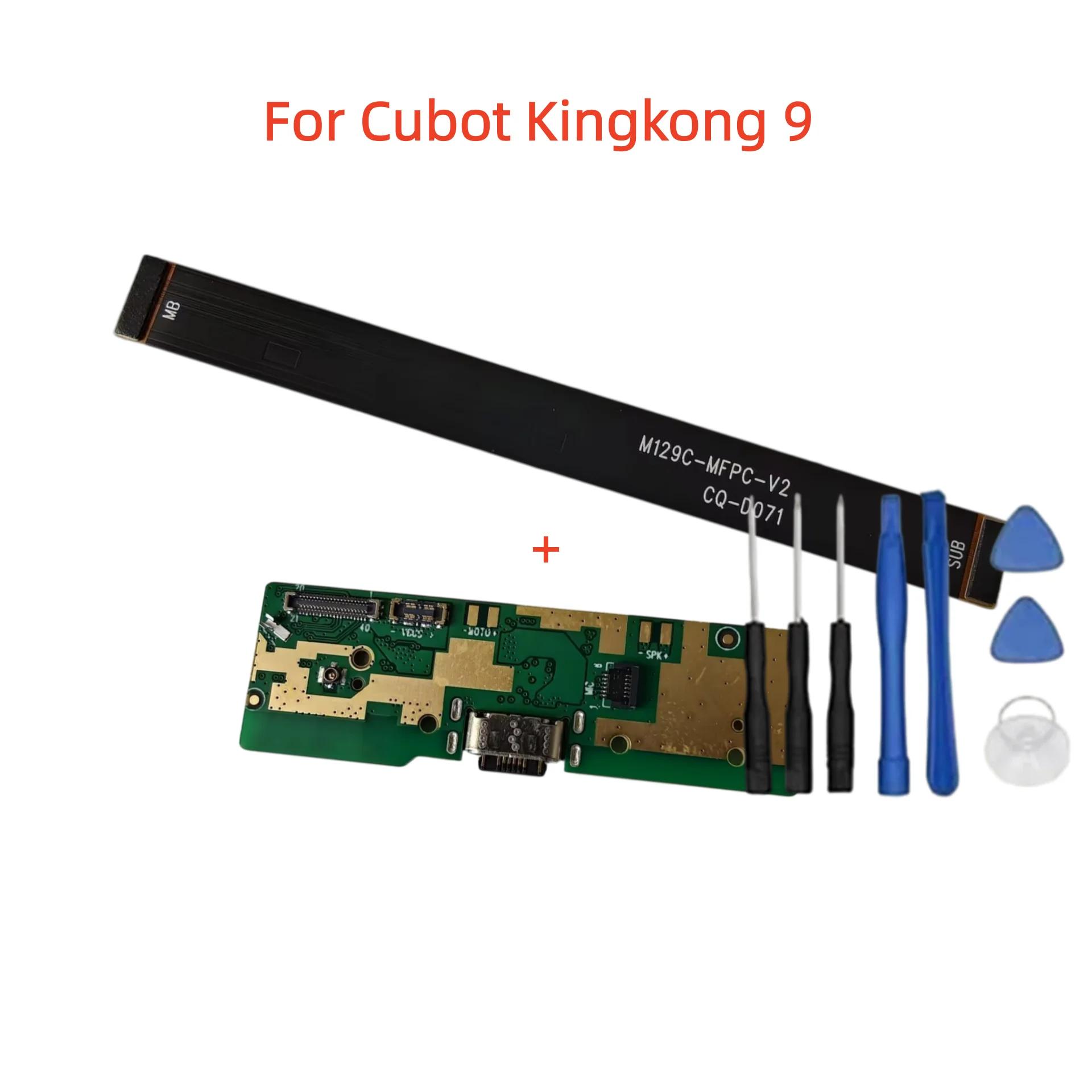 For Cubot KingKong 9 Cell Phone New Original USB PCB Board Charging Dock Plug With Main FPC Cable Transfer lIine Repair Parts