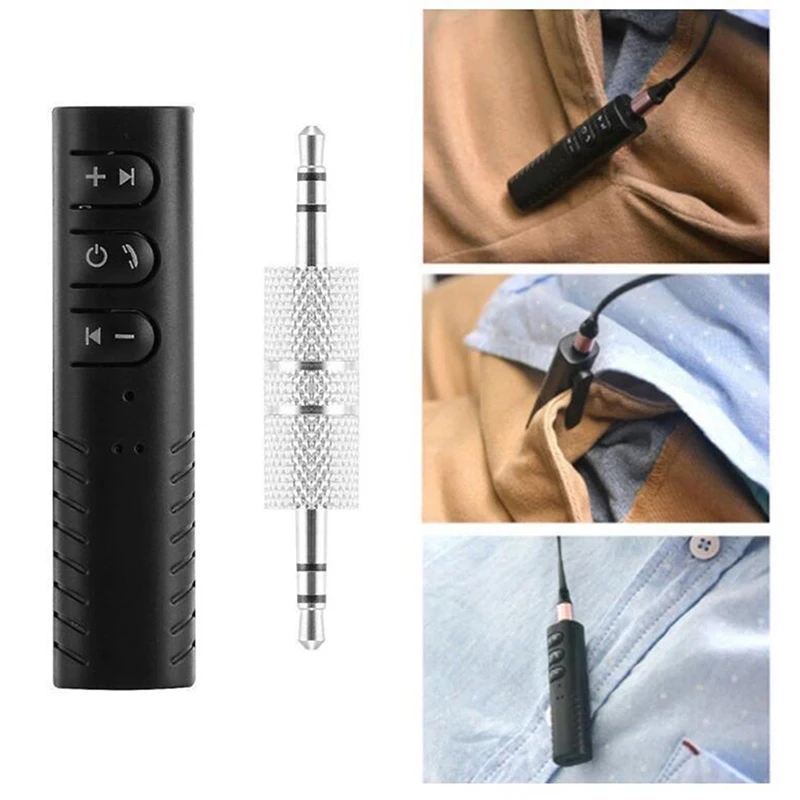 جهاز استقبال بلوتوث 5.0 للسيارة - محول صوت لاسلكي مع مساعد 3.5 ملم، توصيل وتشغيل لستيريو السيارة