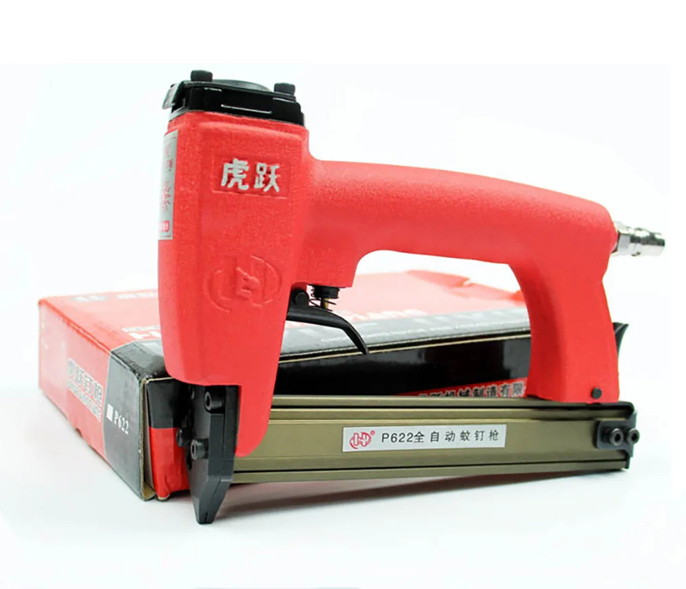 P622A Pneumatic Nail Gun Framing Tacker Air Stapler 12-25MM Length Headless Nailer For Woodworking Furniture Decoration