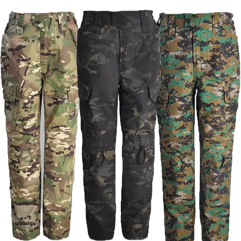 2024 Spring Autumn Boys Pants Kids Clothing Boys Camouflage Pants Cotton Kids Full Length Pants Children Trousers tactical Pants