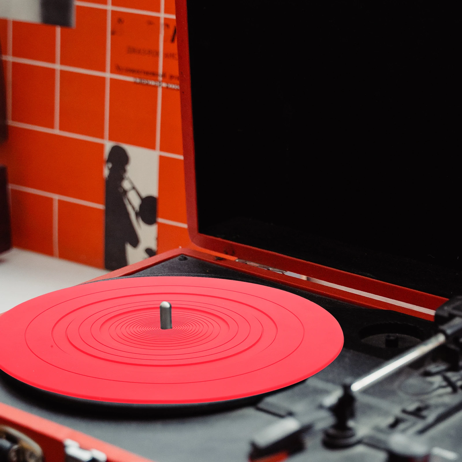 

Vinyl Record Silicone Mat Disc Protective Pad Turntable Record Player Tables for Records Pad Home Turntable Accessories