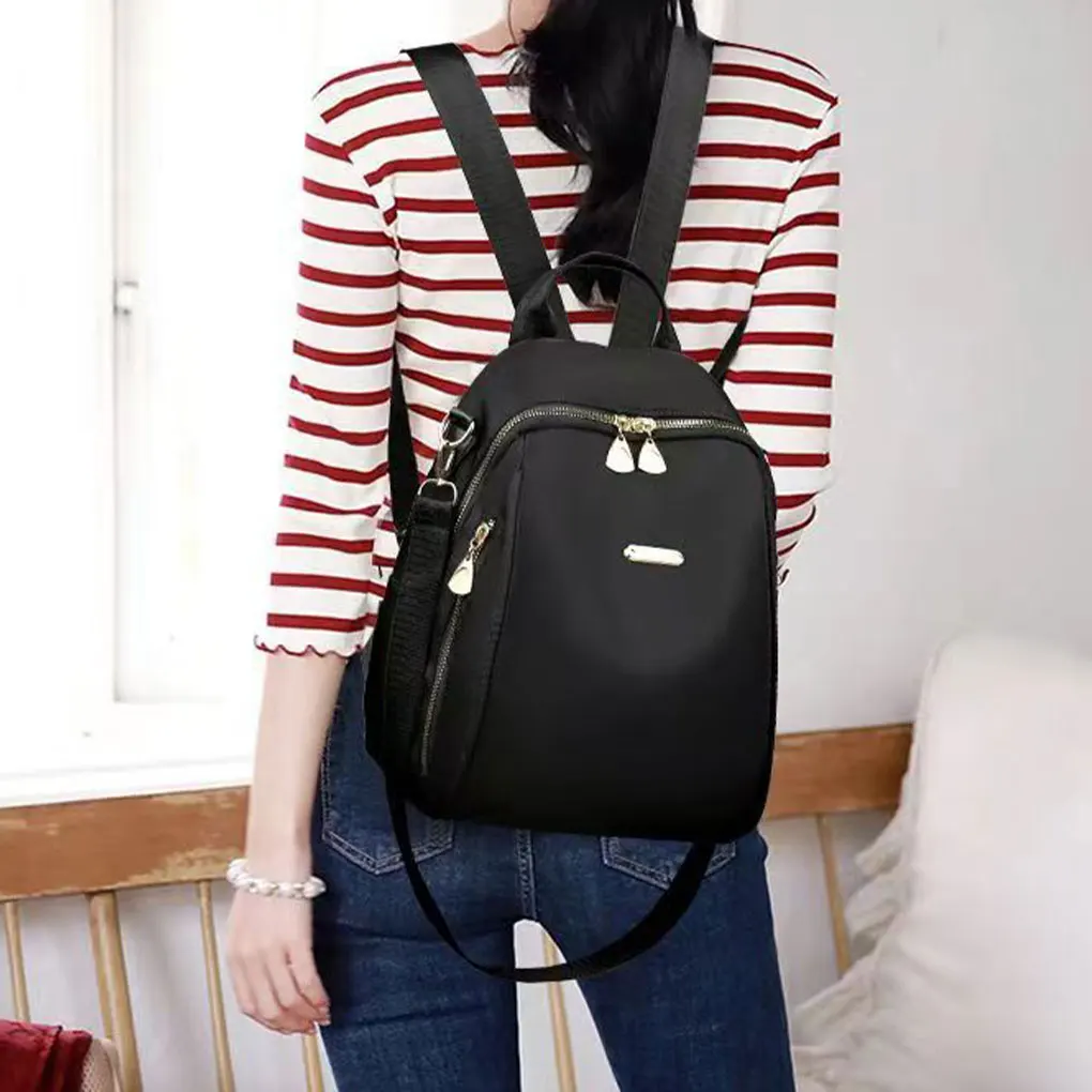 Women Shoulder Bag Comfortable To Wear Waterproof Nylon Spacious Gift Fashion Women Backpack