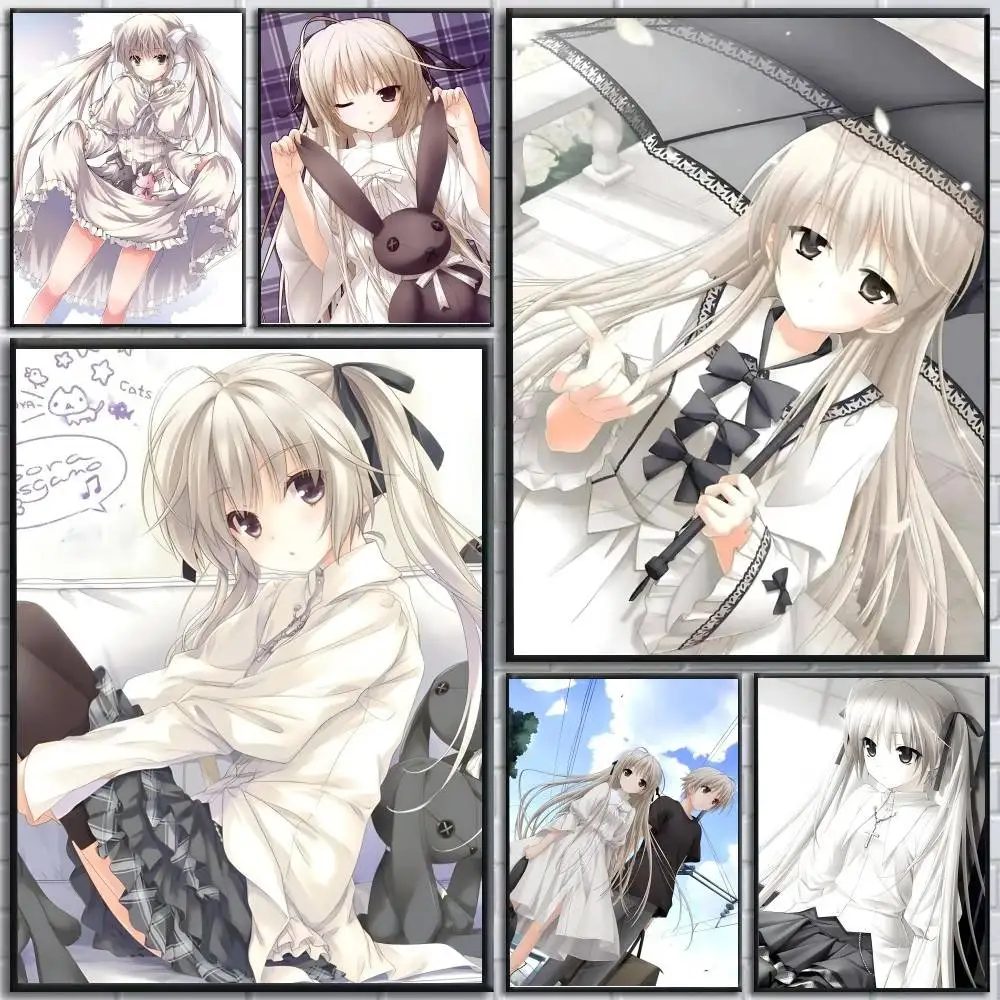 Pósteres de Anime Y-Yosuga No Sora, papel autoadhesivo impreso, arte para el hogar, sala de estar, dormitorio, entrada, Bar, cafetería