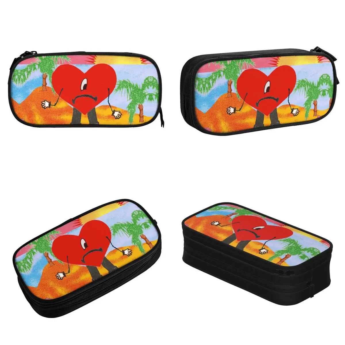 Bad Bunny Un Verano Sin Ti Pencil Cases Creative Pen Holder Bag for Student Big Capacity Students School Zipper Pencilcases