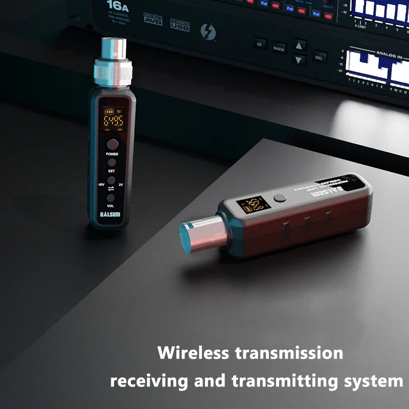 

Microphone Wireless System UHF Wireless Microphone Converter XLR Transmitter and Receiver for Dynamic Microphone Guitar