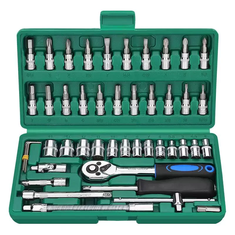 

Набор комбинированных ключей с трещоткой и быстроразъемным механизмом для ящика для домашнего ремонта